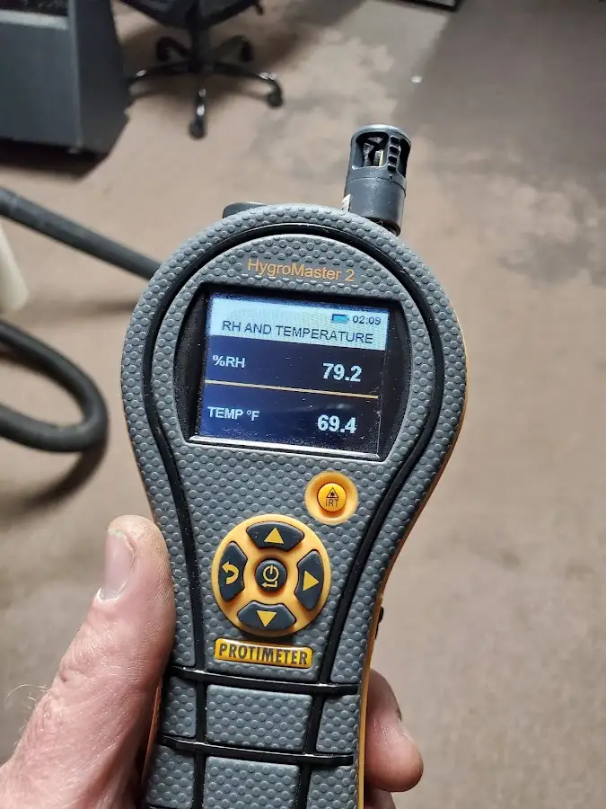 Moisture meter humidity assessment for Fire & Smoke Damage Restoration in Austin
