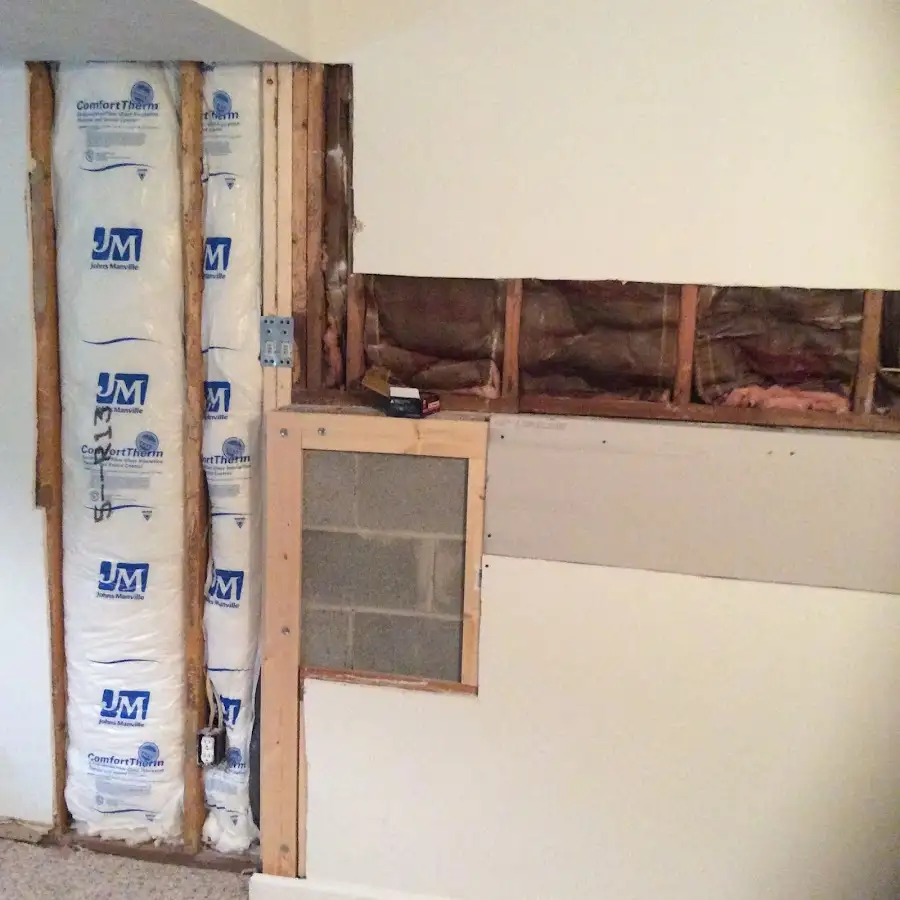 Wall insulation replacement during Odor Removal & Deodorization in Austin